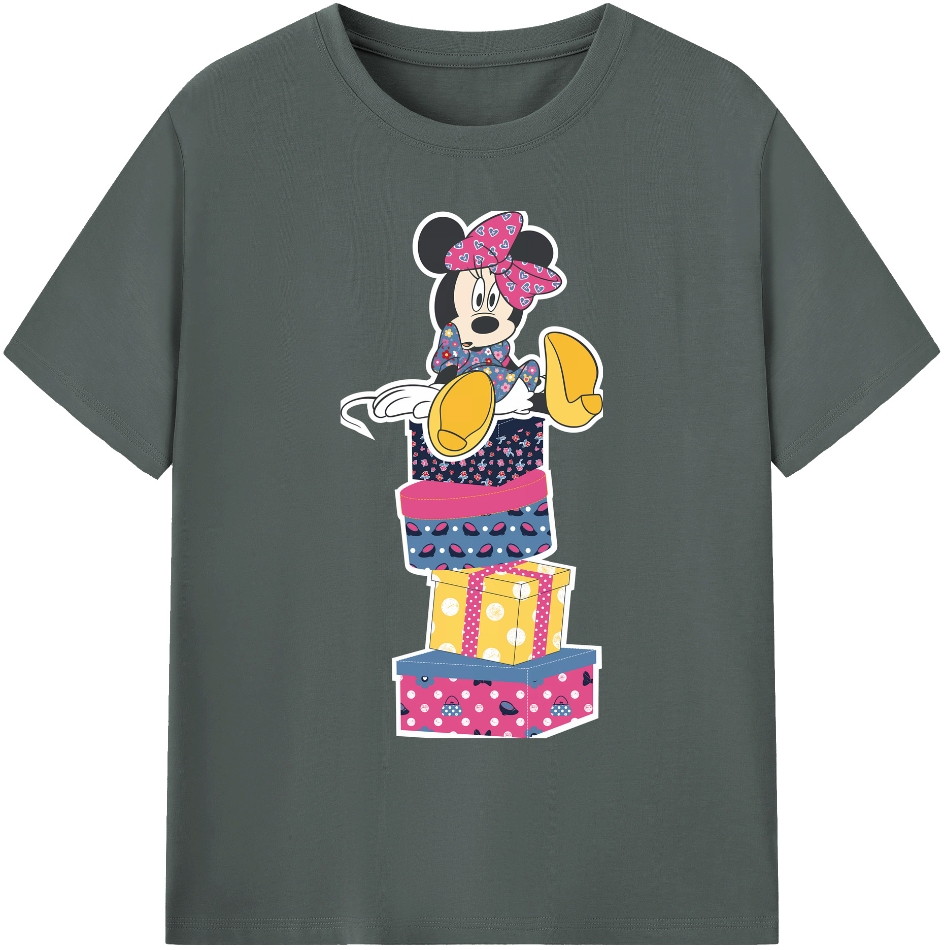 ミッキーマウス Mickey Mouse 綿100％ メンズ半袖Tシャツ｜肌触りやわらか＆通気性